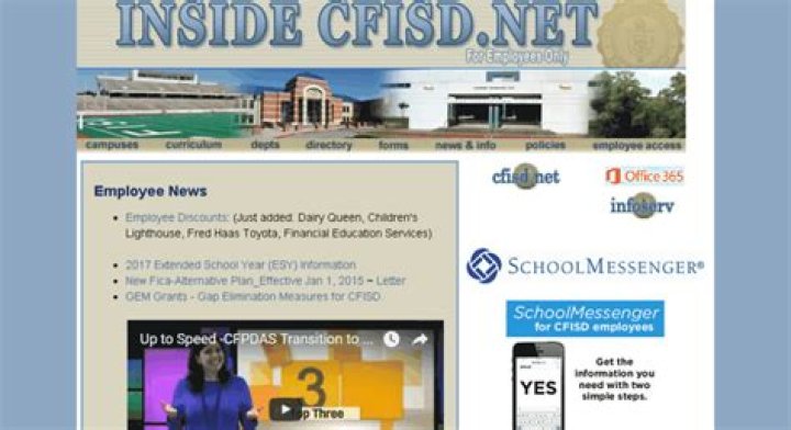 Access my.cfisd.net for Essential School Information