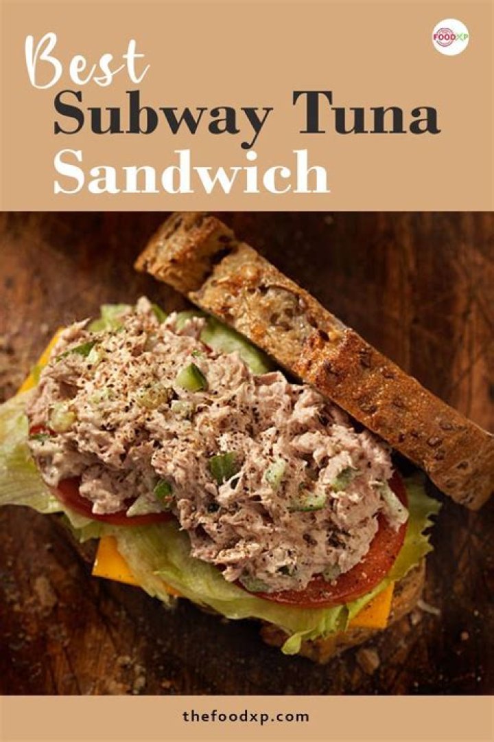 Deliciously Healthy: Subway Tuna Salad Sandwich