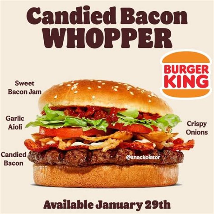 Discover the Delectable Delight of Burger King's Candied Bacon Whopper