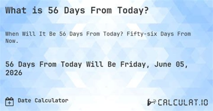 Discover the Future: What Day Will it Be 56 Days From Now?