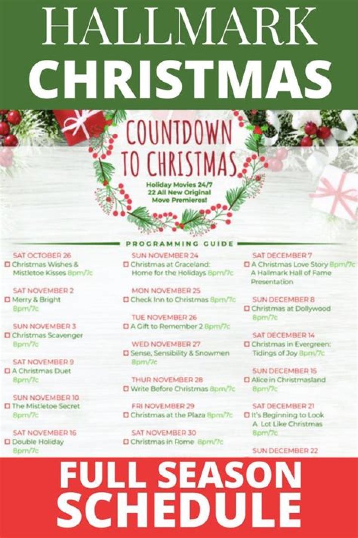 Hallmark Mysteries and Movies Schedule: Your Guide to Upcoming Releases