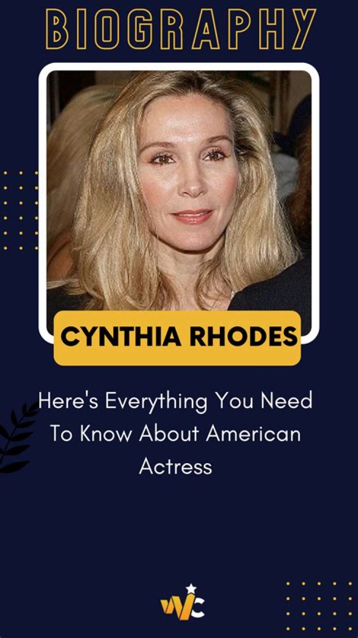 The Ultimate Cynthia Rhodes Movies Database: Explore Her Filmography Now!