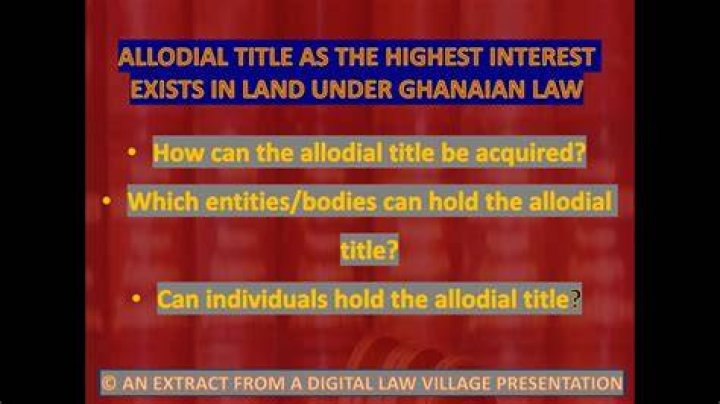 Understanding Alodial Title: A Comprehensive Guide