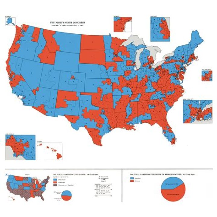Visualizing Electoral Divide: Interactive Map of Red and Blue States