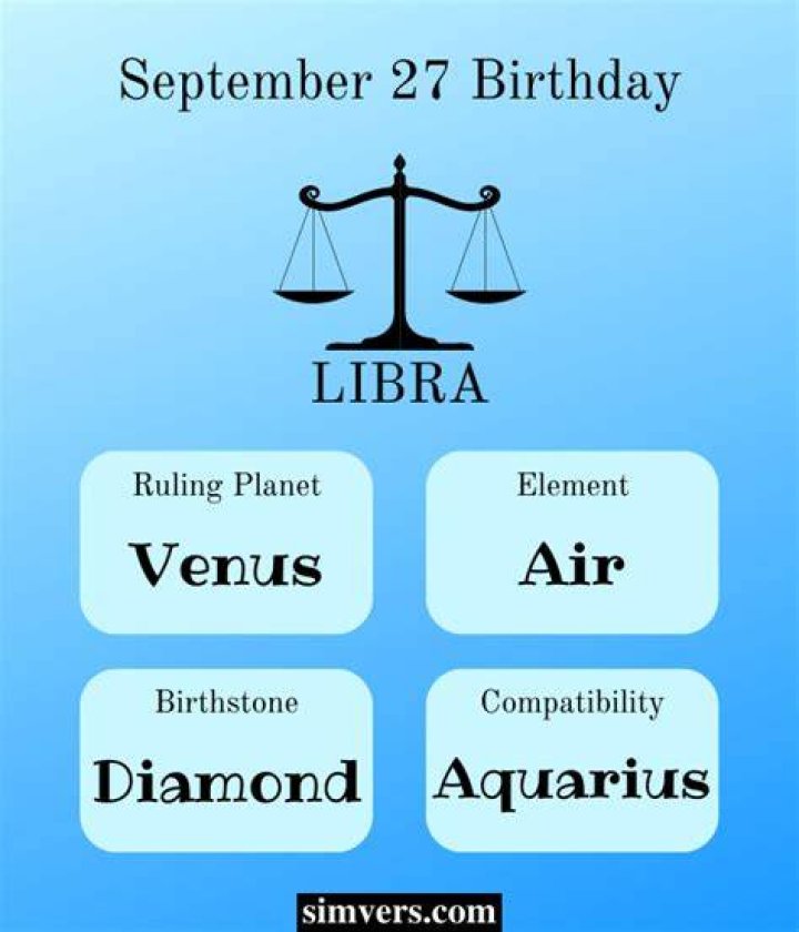 What Zodiac Sign is September 27?